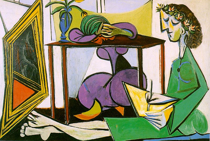 Picasso-interior with a girl drawing1935.jpg